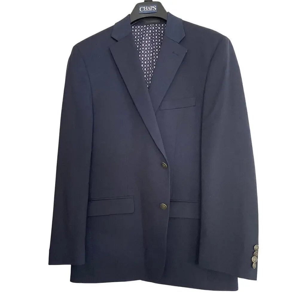 CHAPS Men's Sport Jacket Blazer Navy 42 Regular